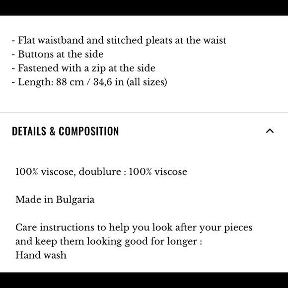 SOLD NWT Sézane Nelly Skirt 34/2 XS - Picture 5 of 5